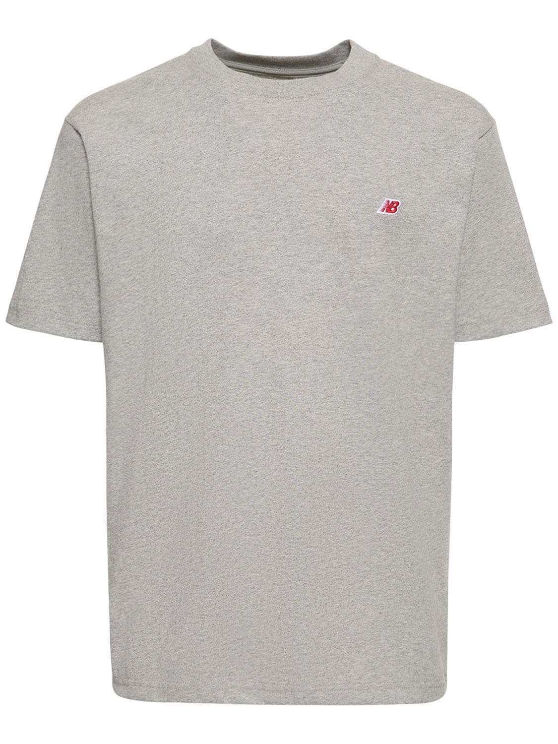 New Balance Made In Usa Core Cotton Blend T-shirt In Athletic Grey