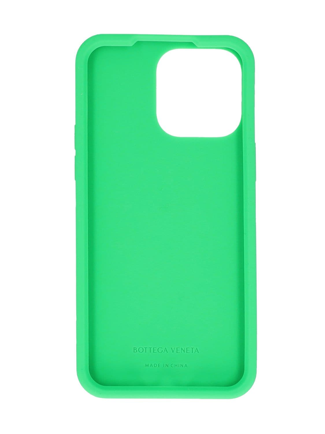 Shop Bottega Veneta Tech Rubber Iphone 14 Pro Max Case In Parakeet