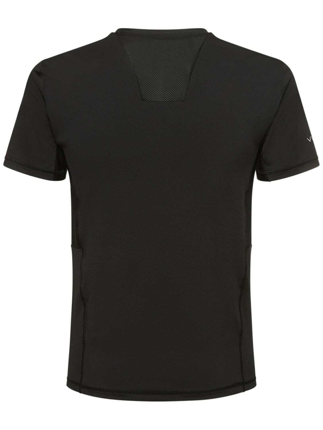 Ea7 Vigor7 Tech Jersey Slim T-shirt In Black,white