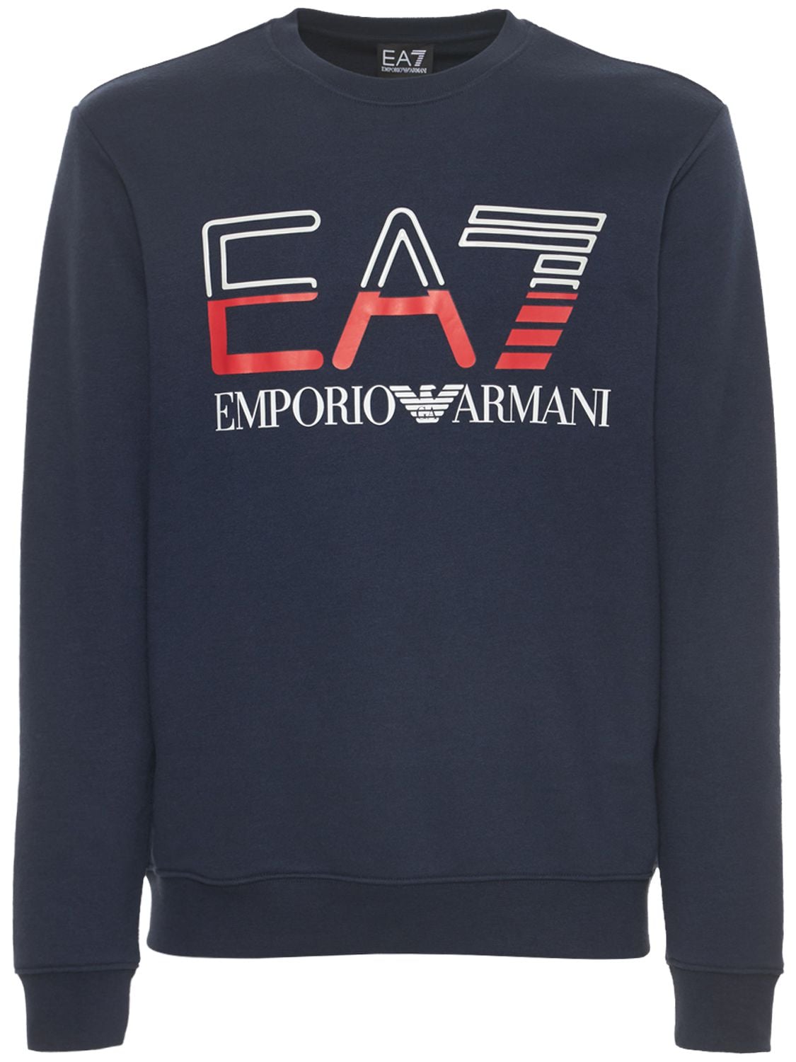 EA7 EMPORIO ARMANI Logo Series Cotton Blend Sweatshirt