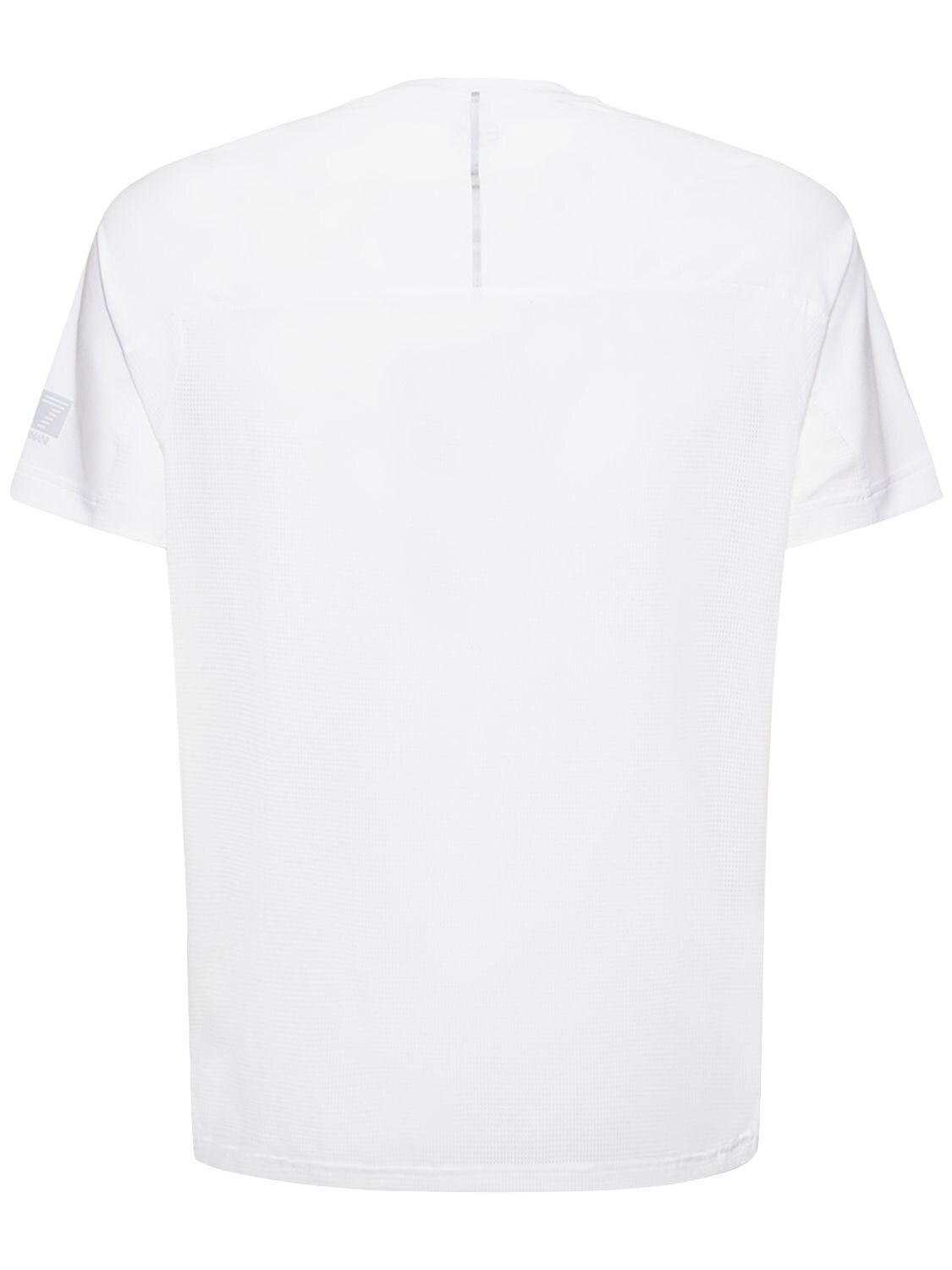 Ea7 Ventus7 Recycled Poly T-shirt In White