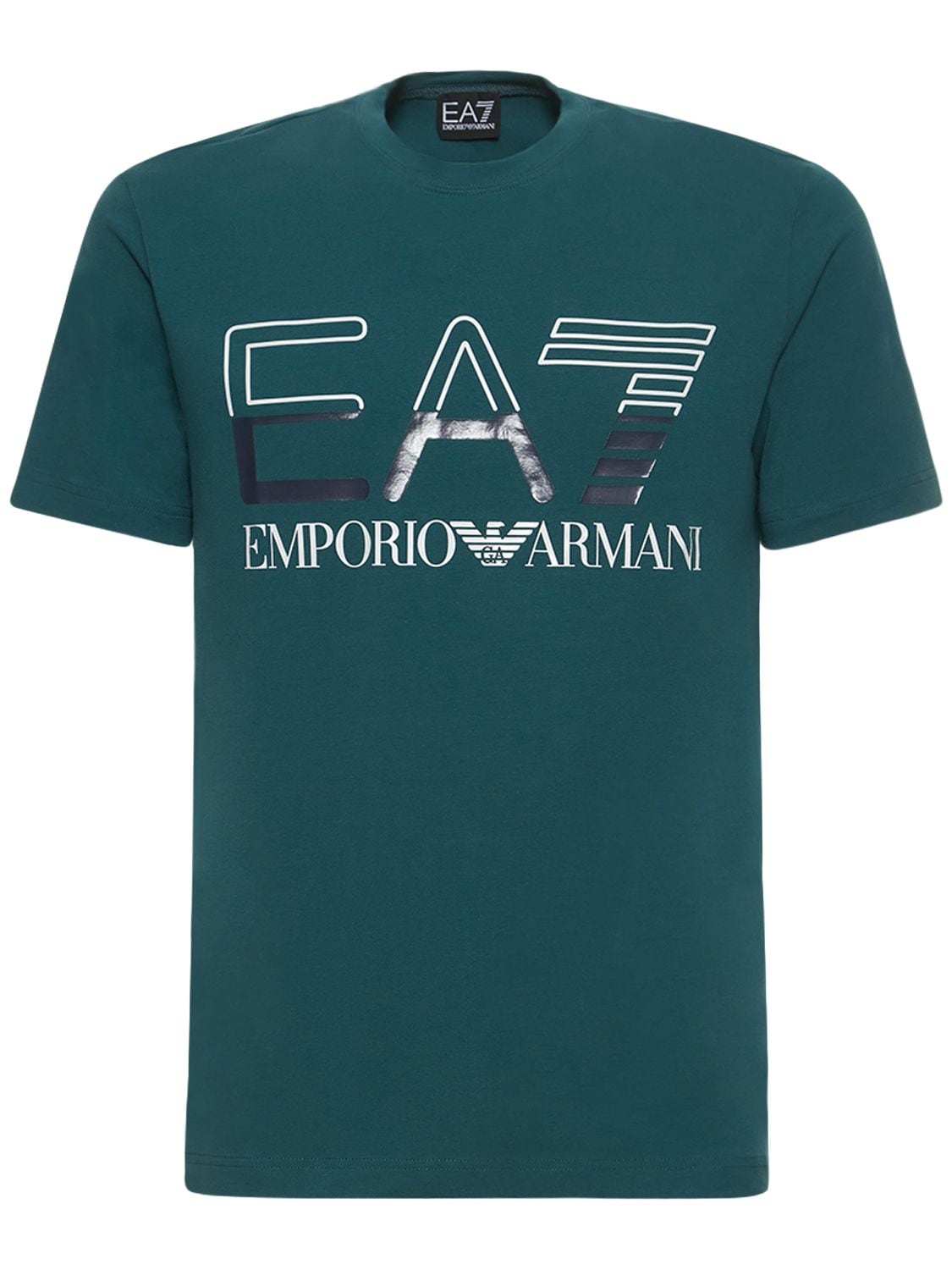 EA7 EMPORIO ARMANI Logo Series Cotton Jersey T-shirt