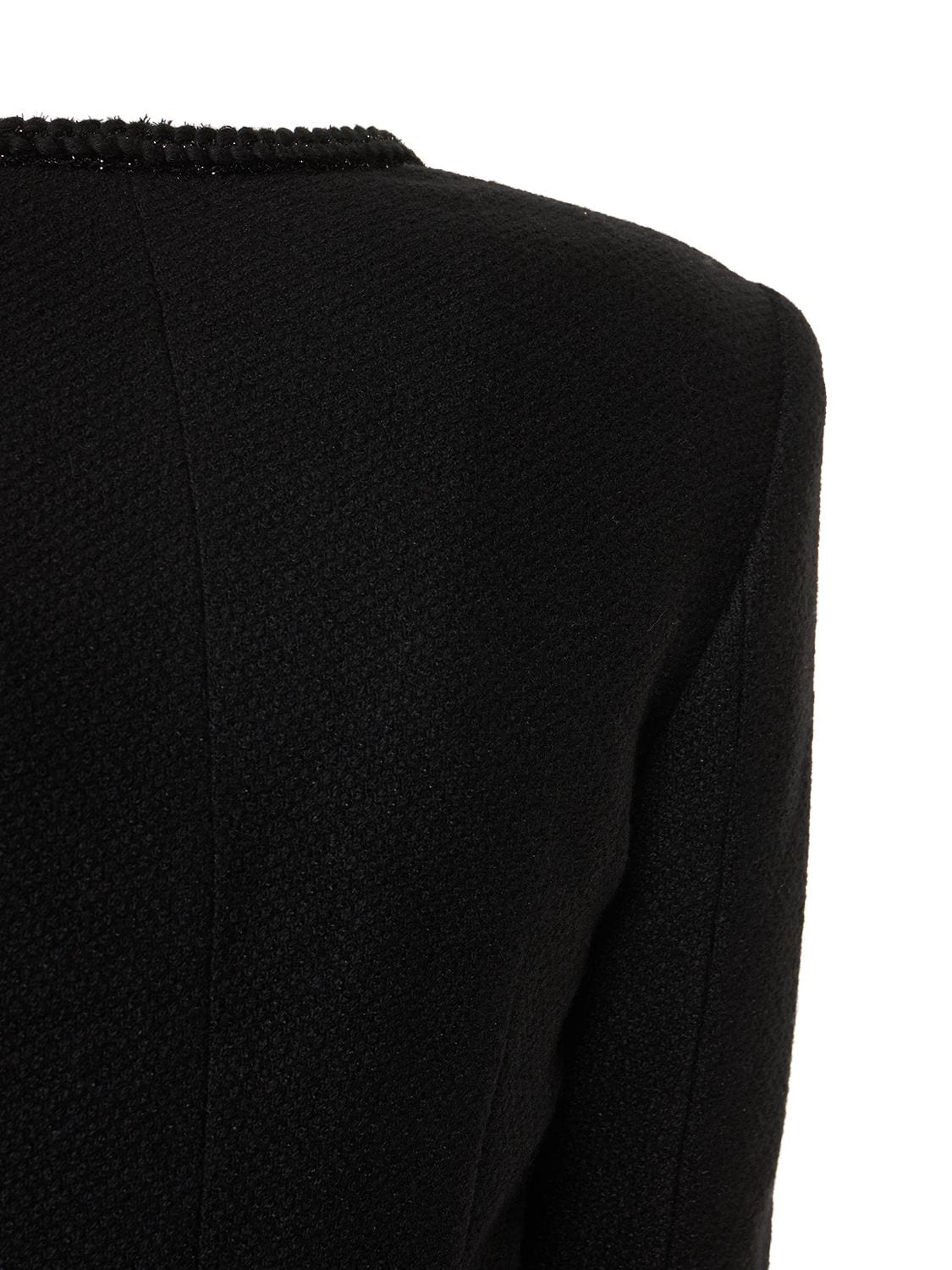 Self-portrait Jacket Pleated Midi-dress In Black