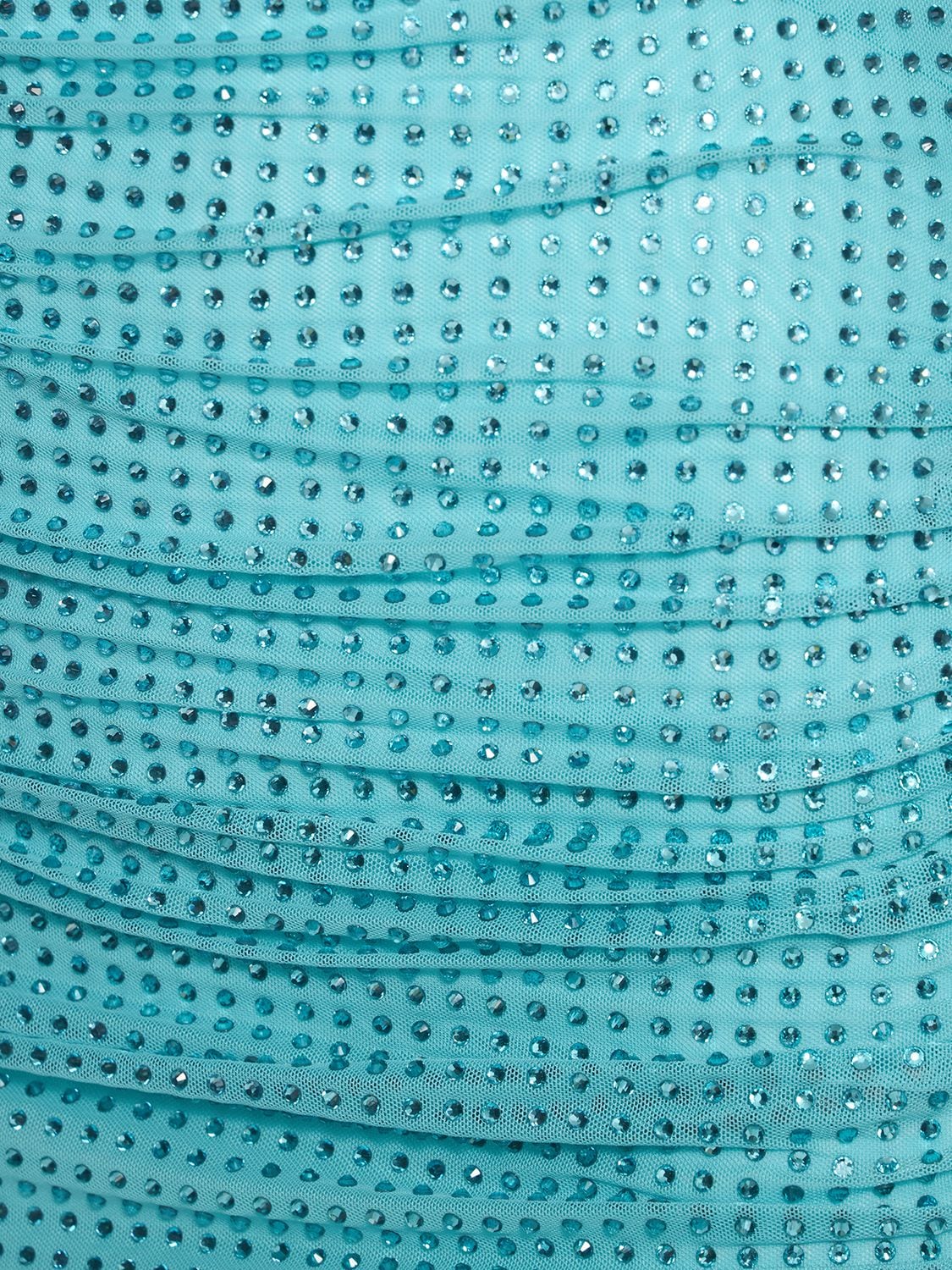 Self-portrait Crystal-embellished Minidress In Blue