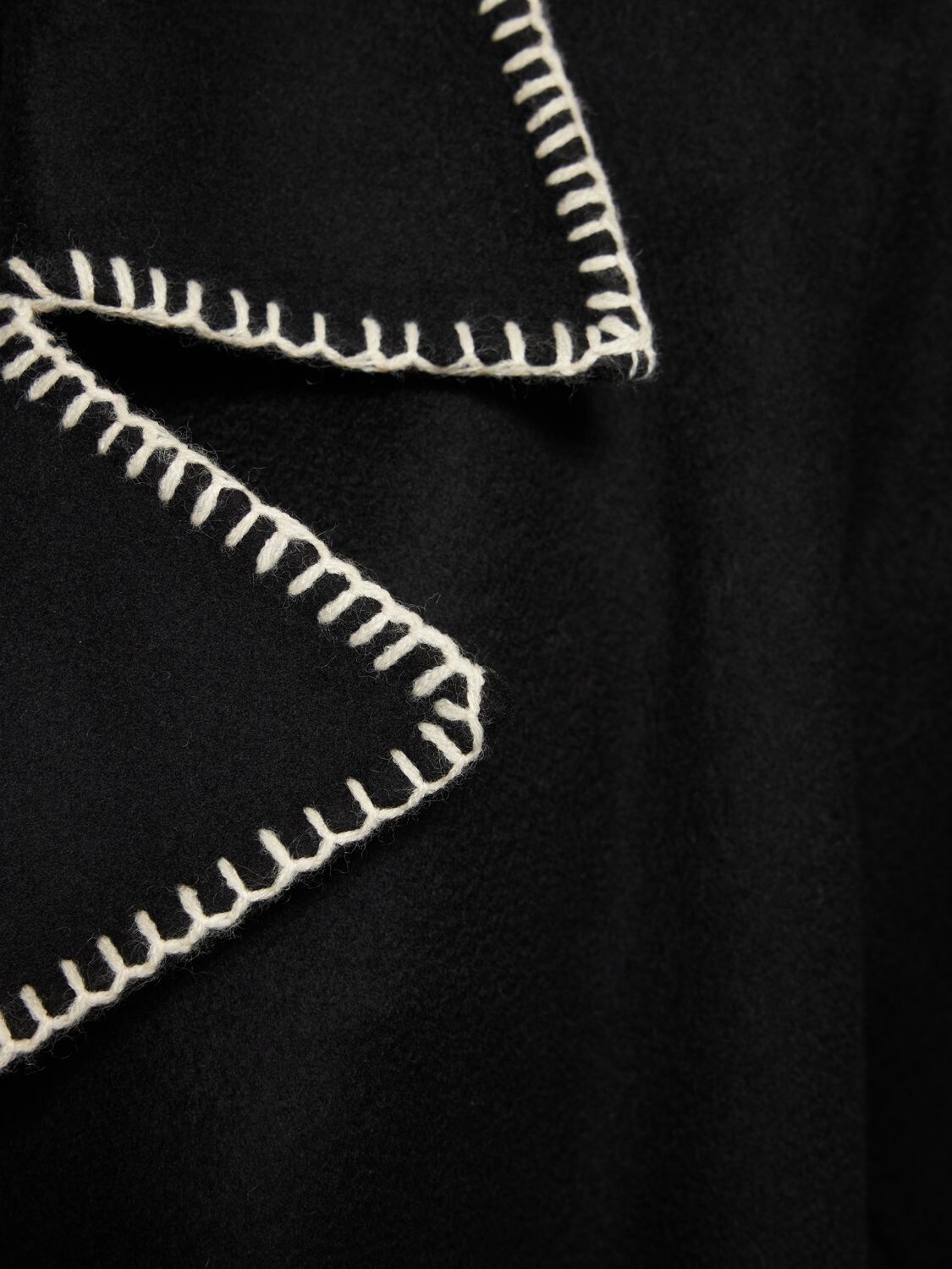 Theory Stitched Open-front Coat In Black