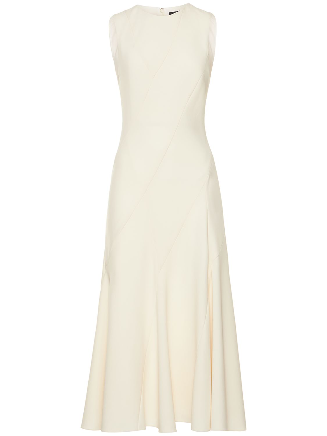 Theory Curve Seam Midi Dress In Ivory