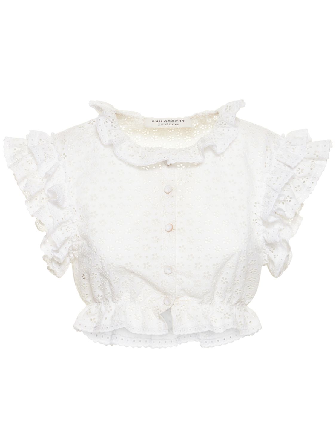 Philosophy Di Lorenzo Serafini Embroidered Cotton Blend