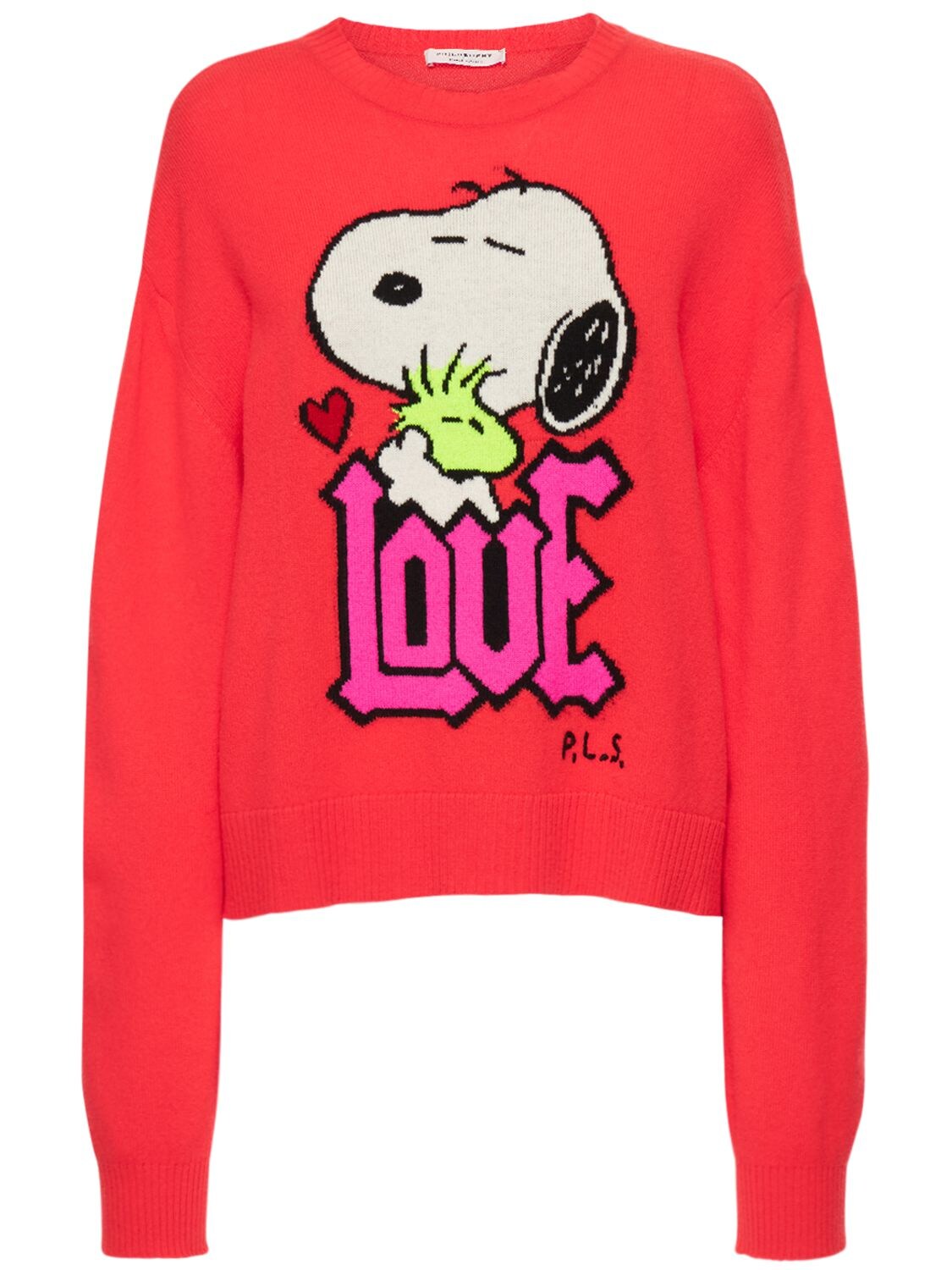 Philosophy Di Lorenzo Serafini Peanuts Wool Intarsia Sweater In Red