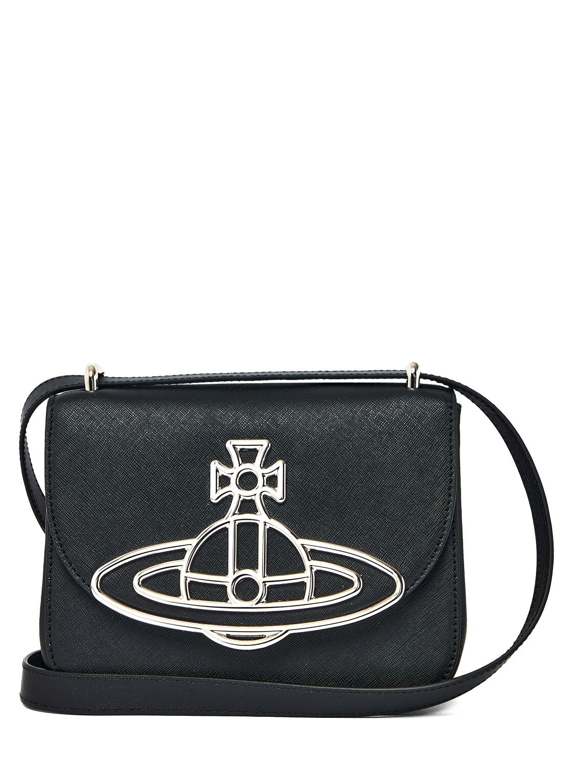 Vivienne Westwood Linda Leather Shoulder Bag In Black | ModeSens
