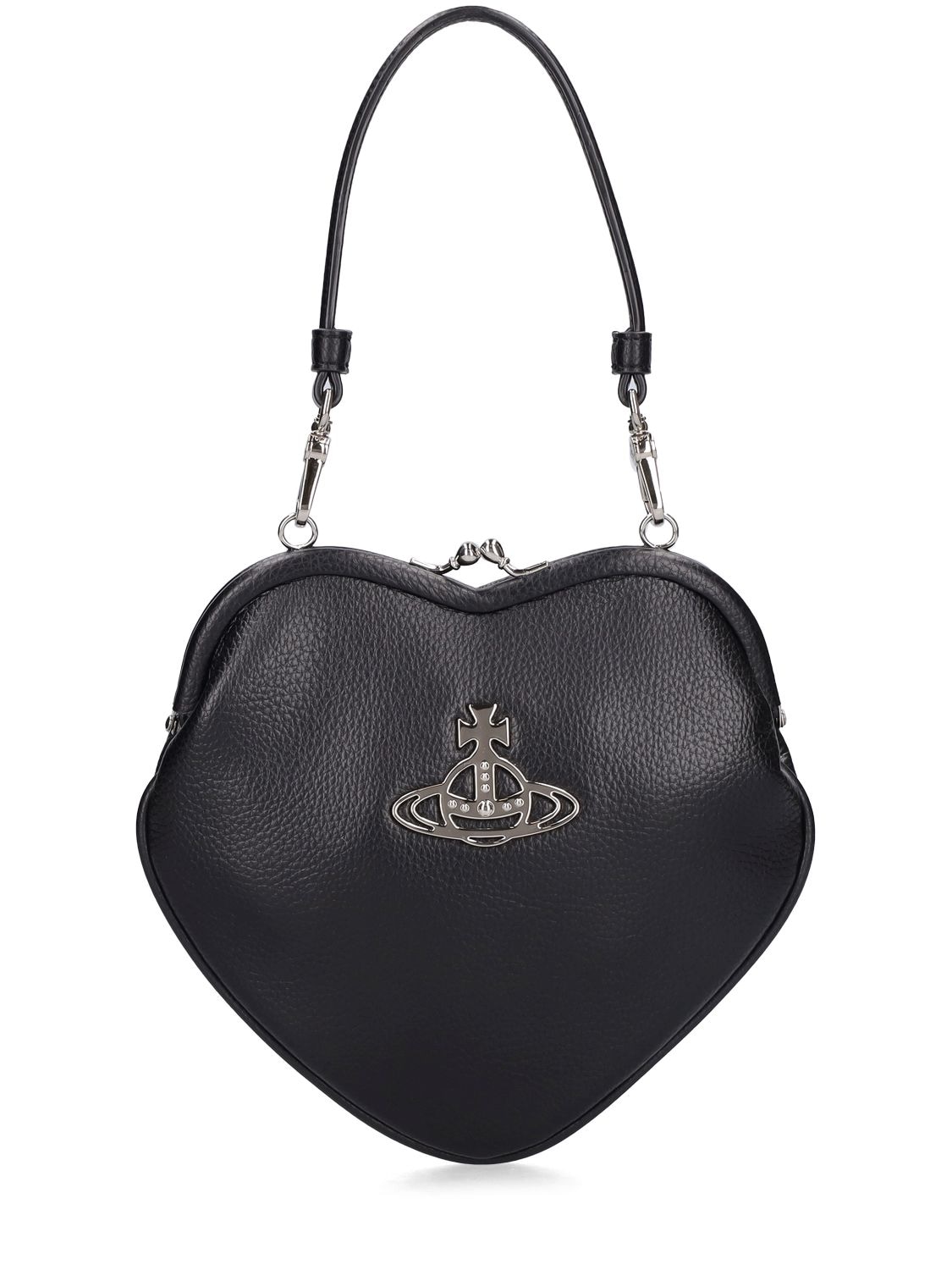 Image of Belle Heart Faux Leather Frame Bag