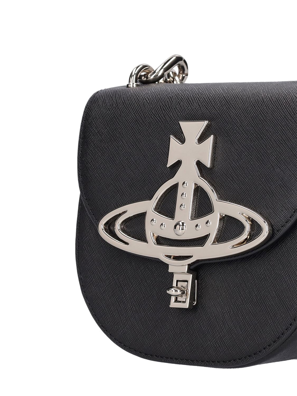 Vivienne Westwood Sofia Leather Shoulder Bag In Black | ModeSens
