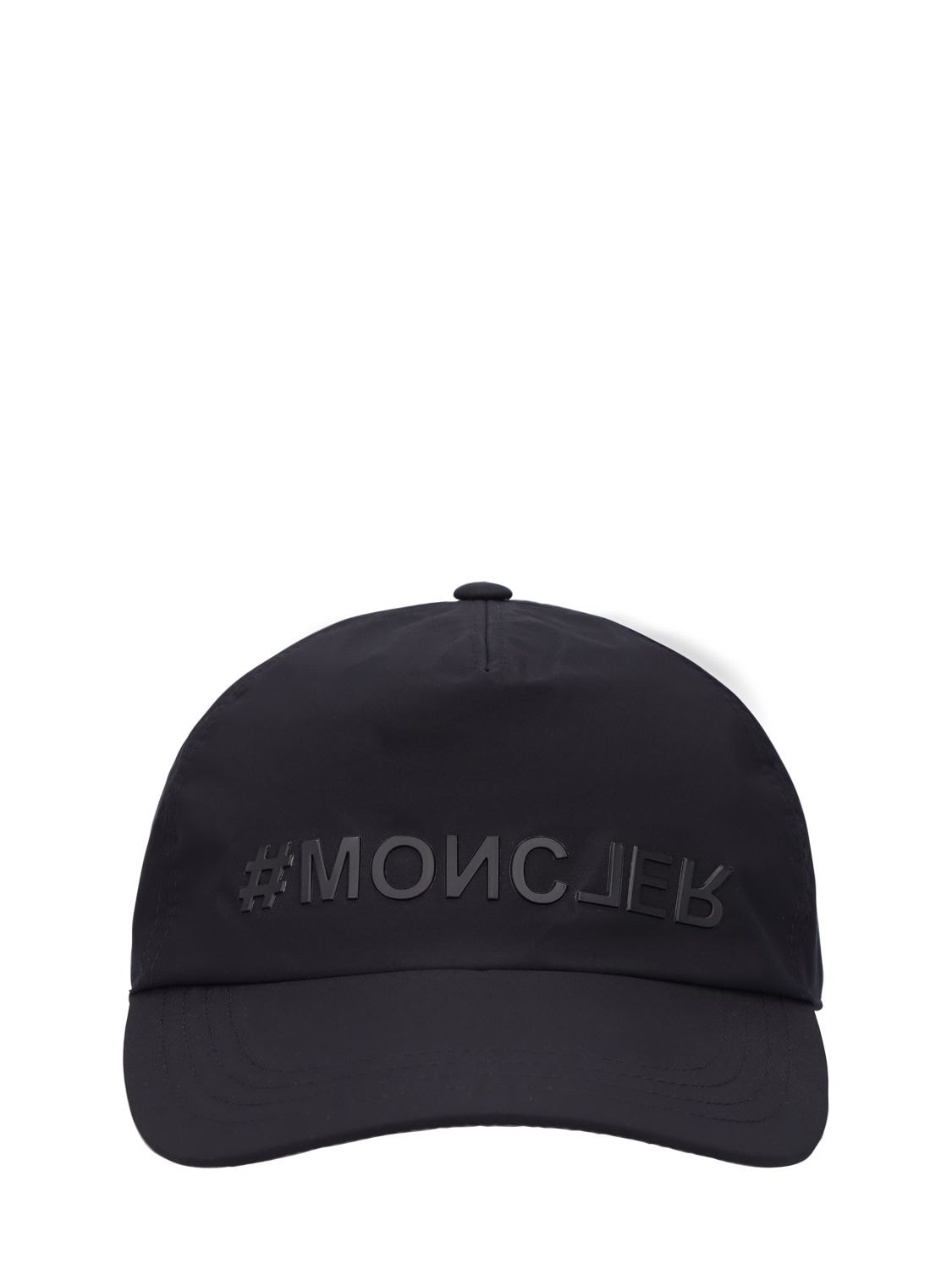 Moncler Grenoble Cotton Baseball Cap In Black