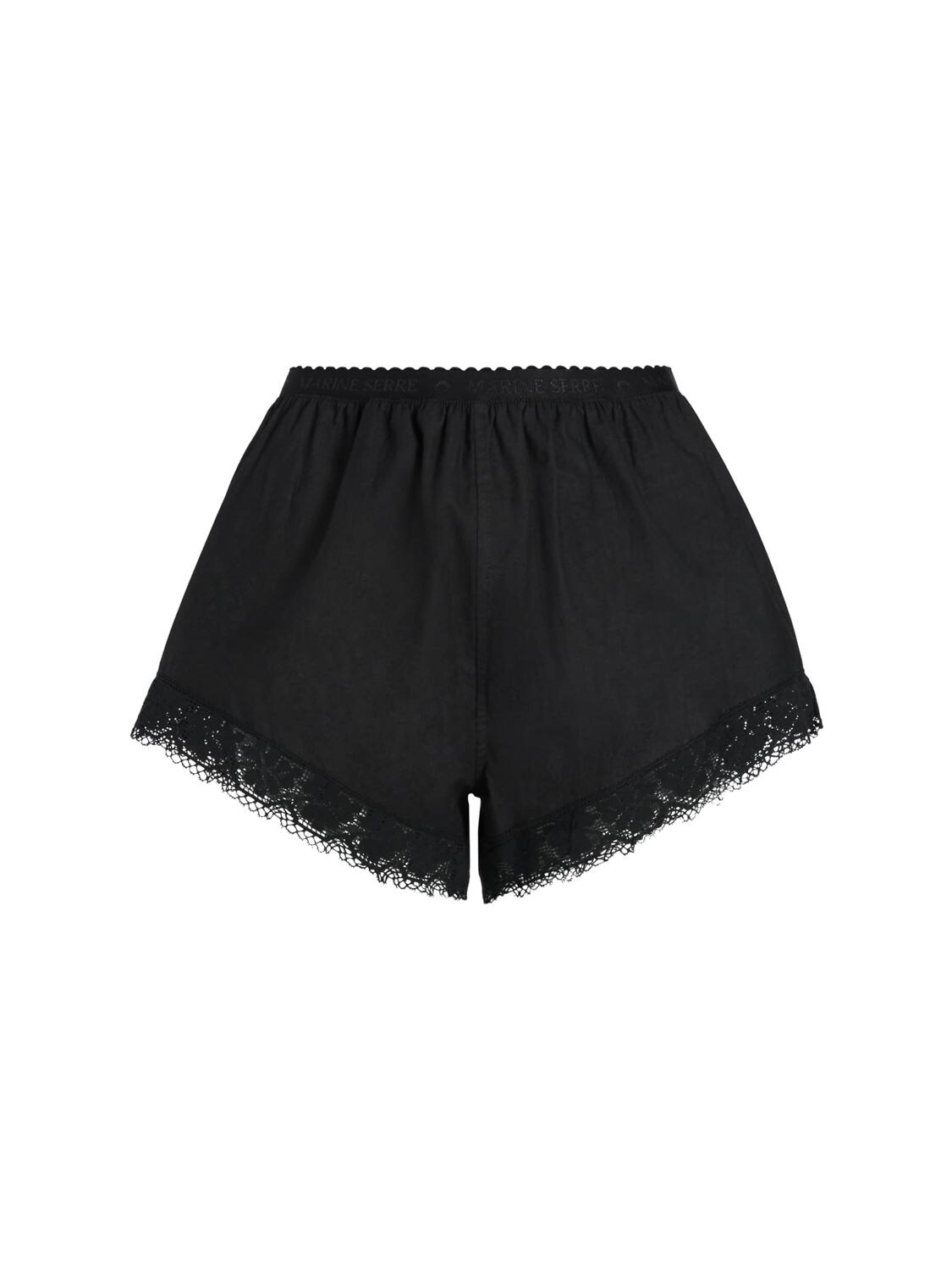 Cotton & Lace Mini Shorts