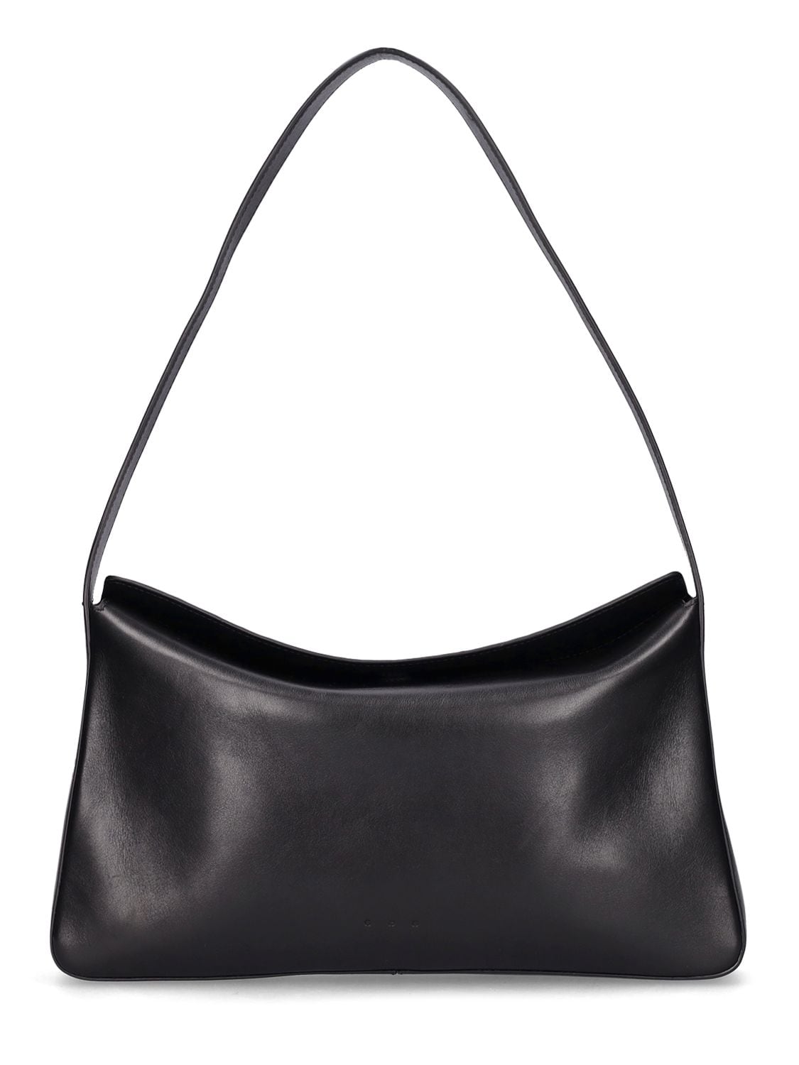 Aesther Ekme Soft Smooth Leather Shoulder Bag In Black