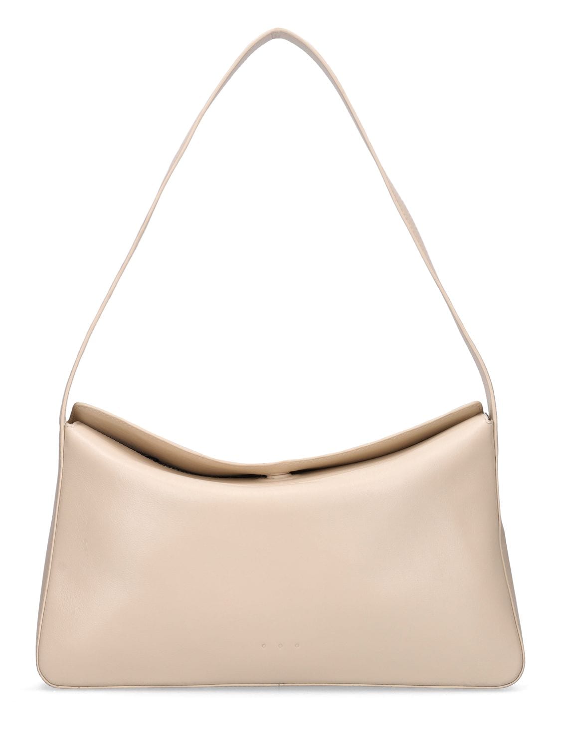 Aesther Ekme Soft Baguette Smooth Leather Bag In Crema