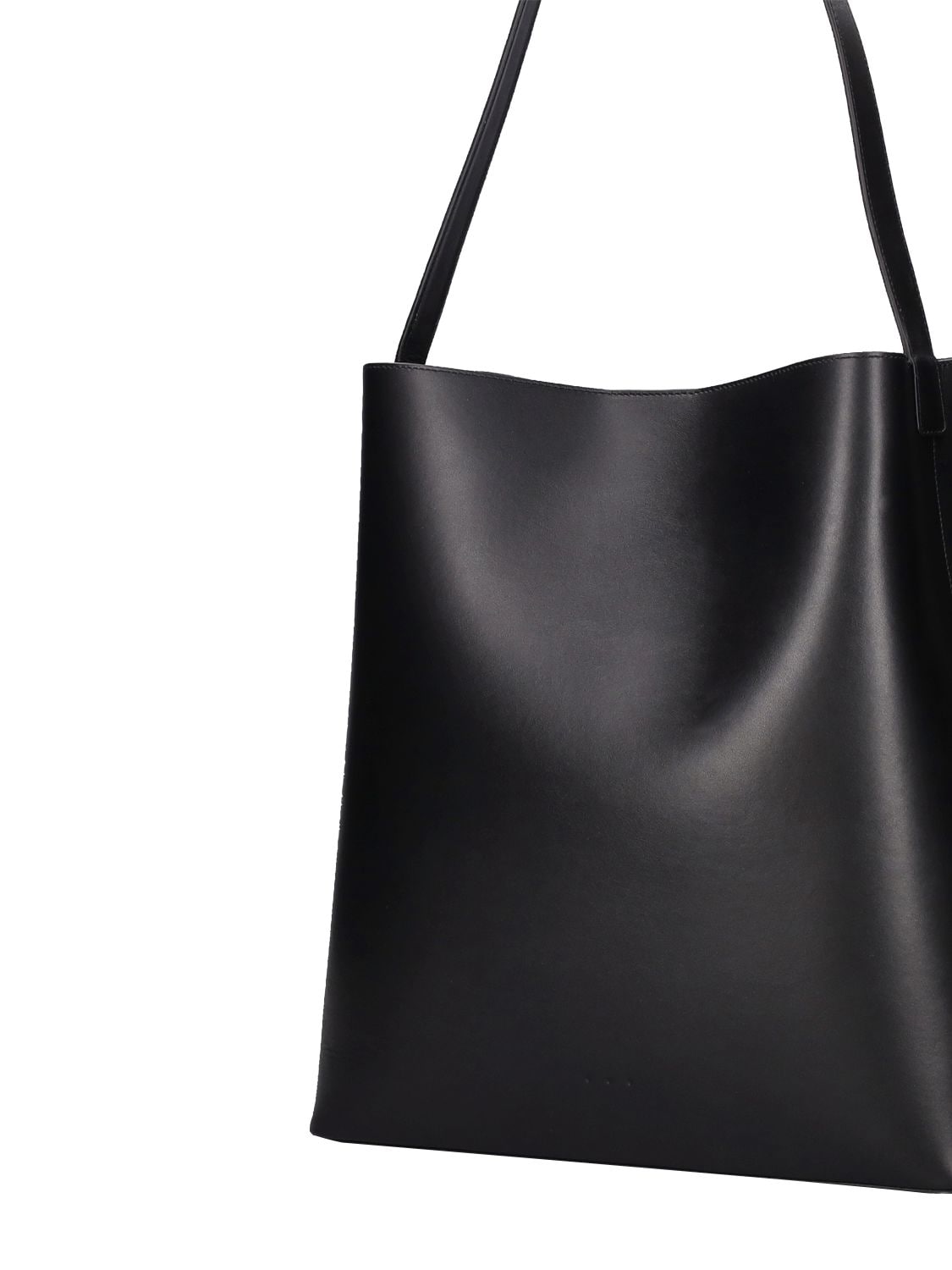 Shop Aesther Ekme Sac Smooth Leather Tote Bag In Black
