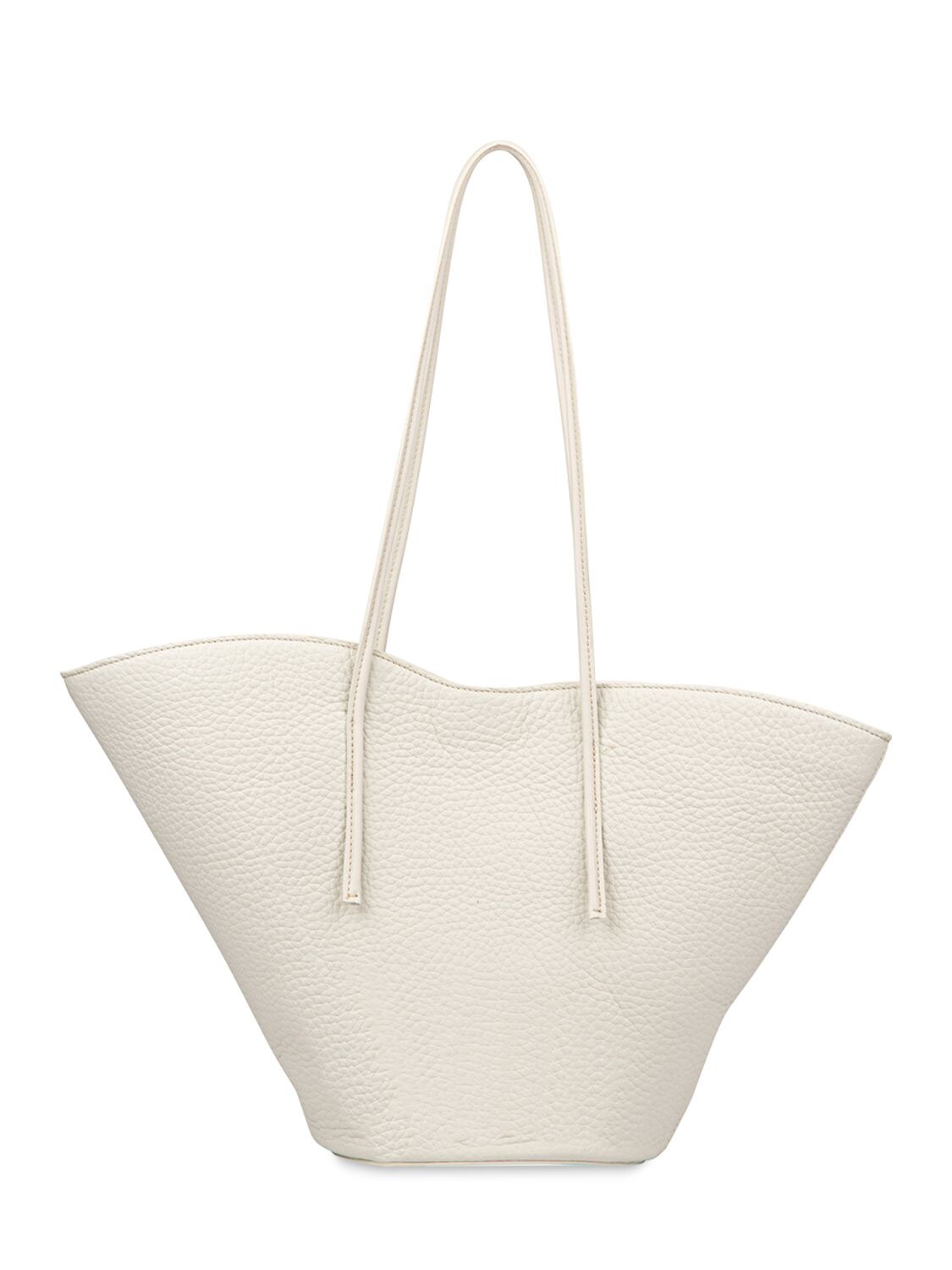 Little Liffner Small Soft Leather Tulip Tote In Marble