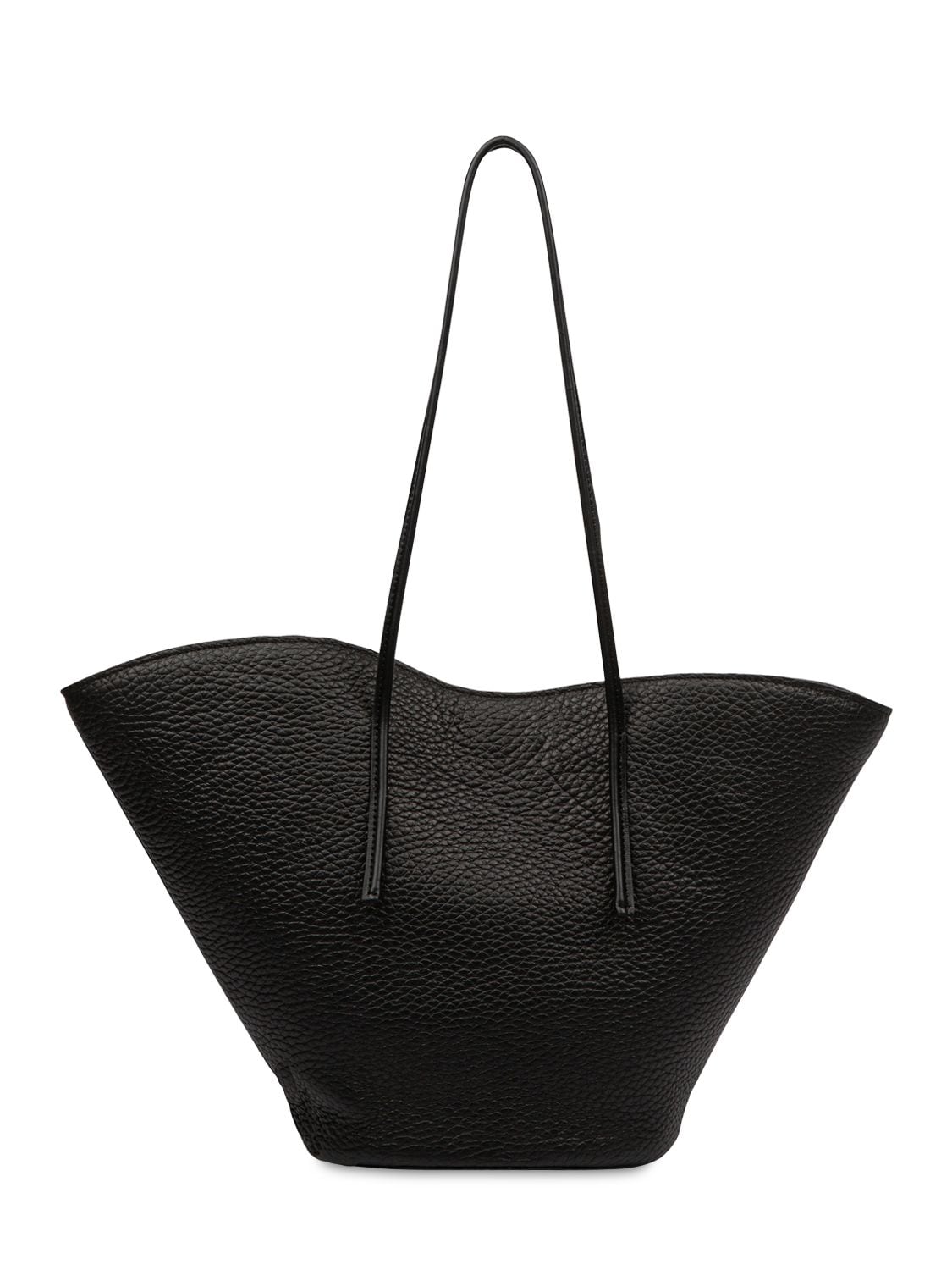 Little Liffner Small Soft Leather Tulip Tote In Black