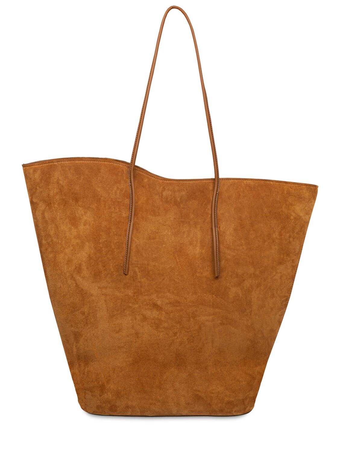 Little Liffner Large Soft Leather Tulip Tote Bag In Rhum