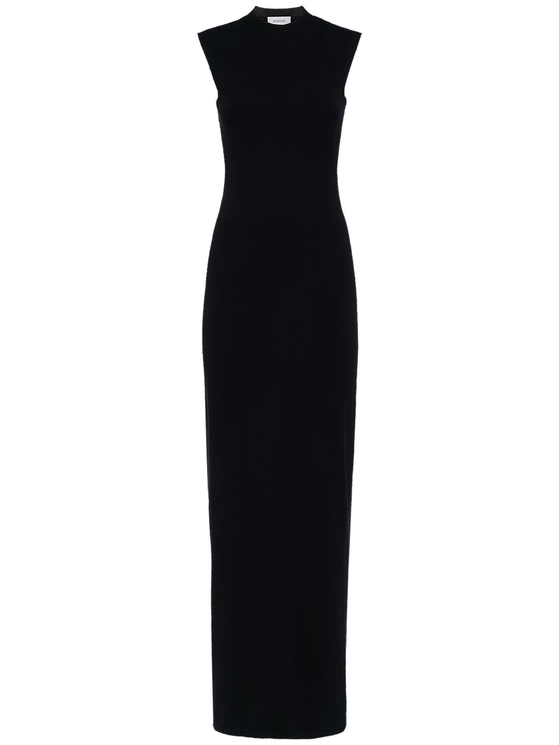 SPORTMAX CALCIO OPEN BACK LONG KNIT DRESS