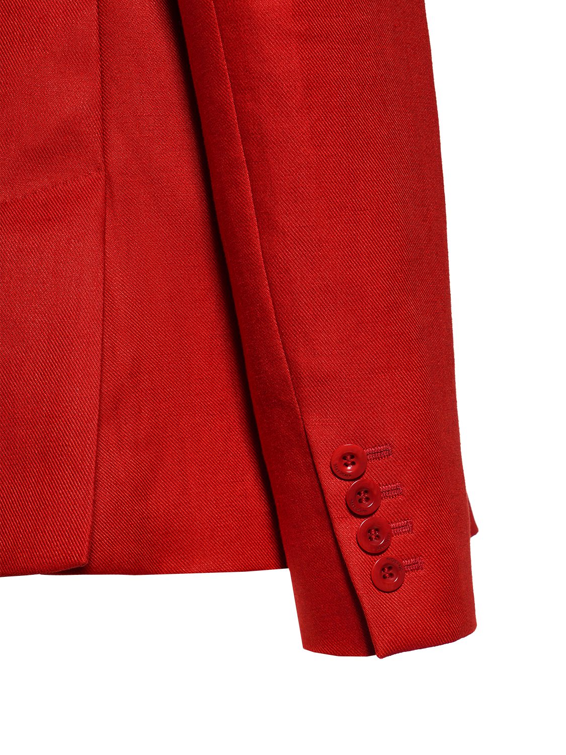 Shop Max Mara Linen Canvas Jacket In Red