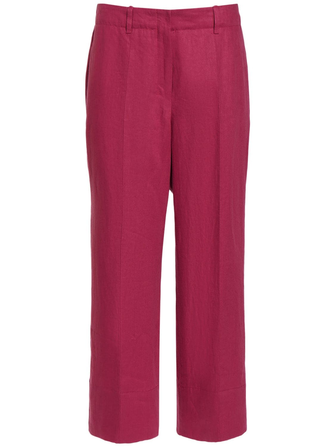 's Max Mara Rebecca Washed Linen Straight Pants In Pink