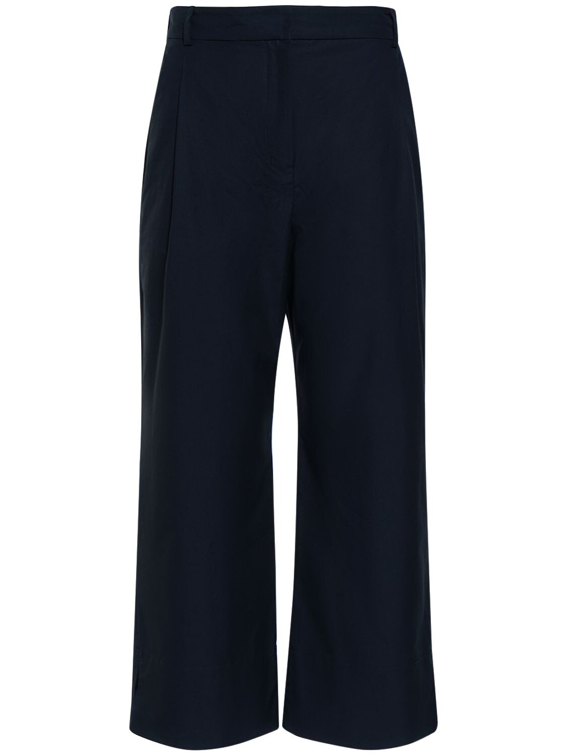 'S MAX MARA GATTI CROPPED WIDE POPLIN PANTS