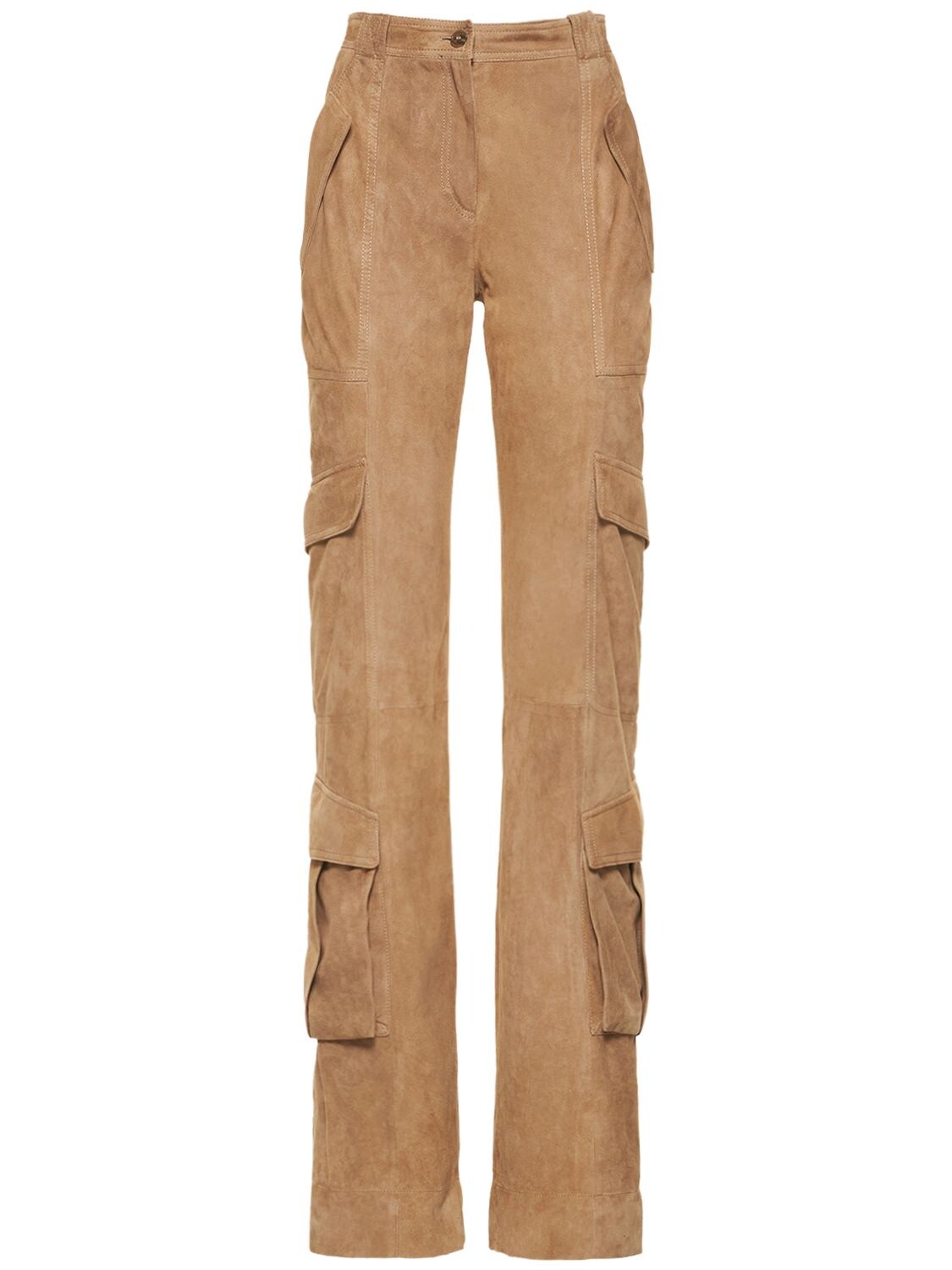 Suede Pants W/ Pockets – WOMEN > CLOTHING > PANTS