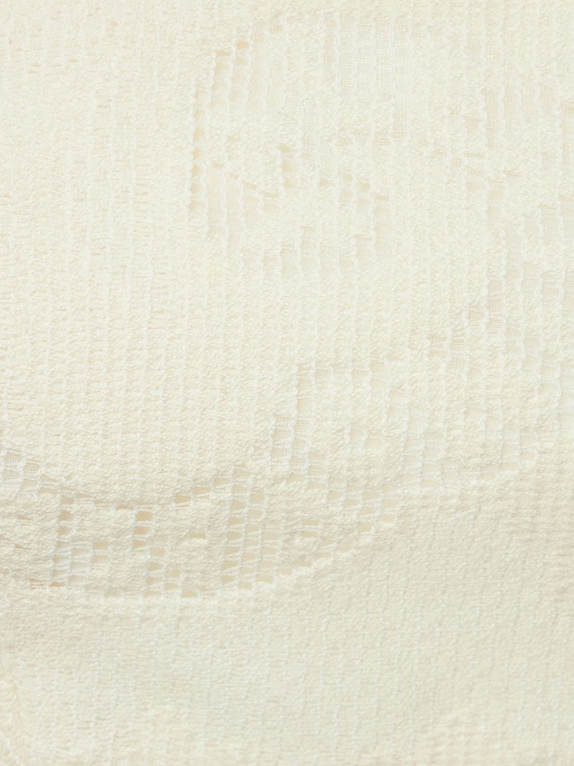 棉质镂空蕾丝短款上衣