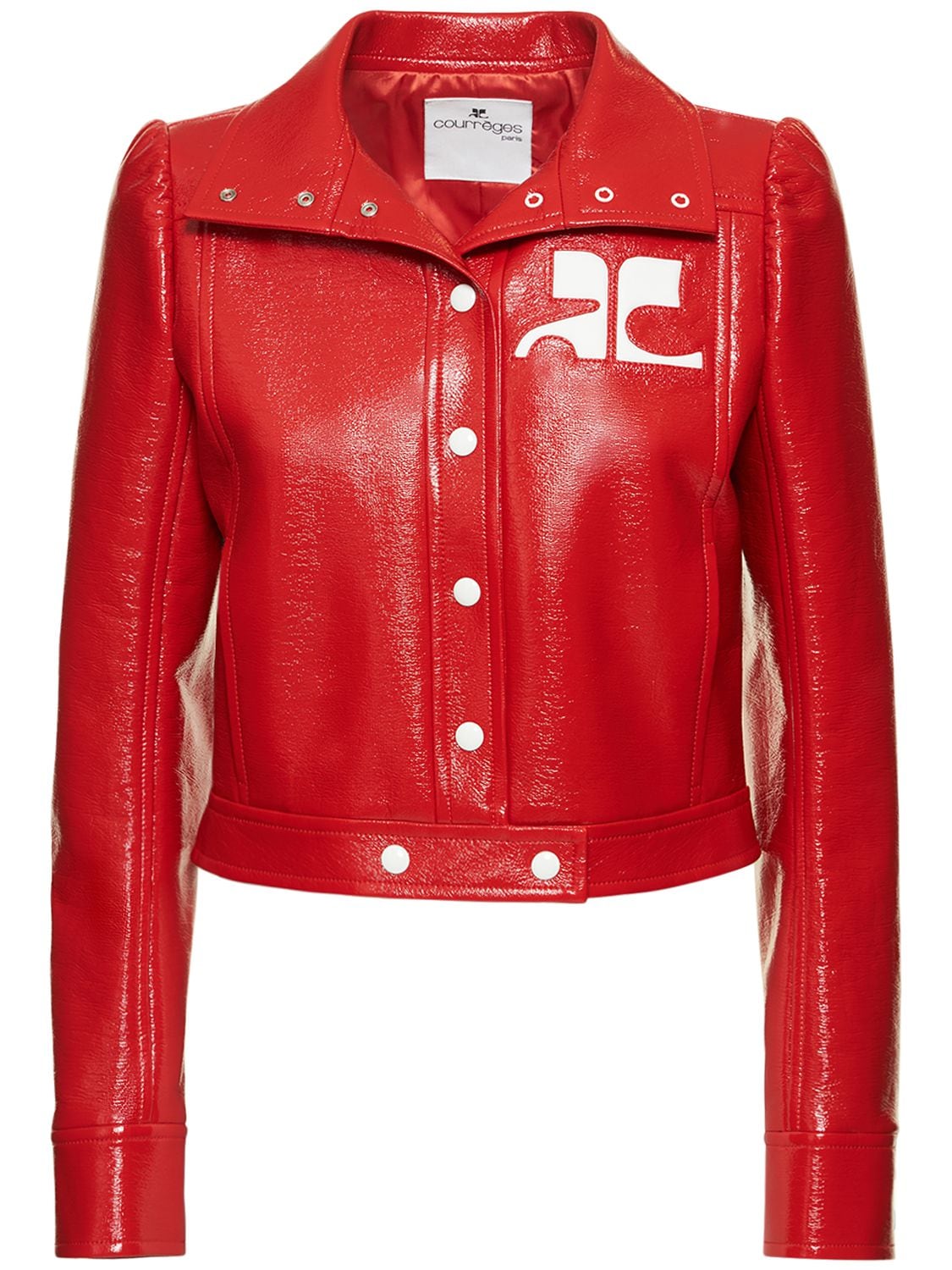 Courrèges Reedition Vinyl Jacket In Red