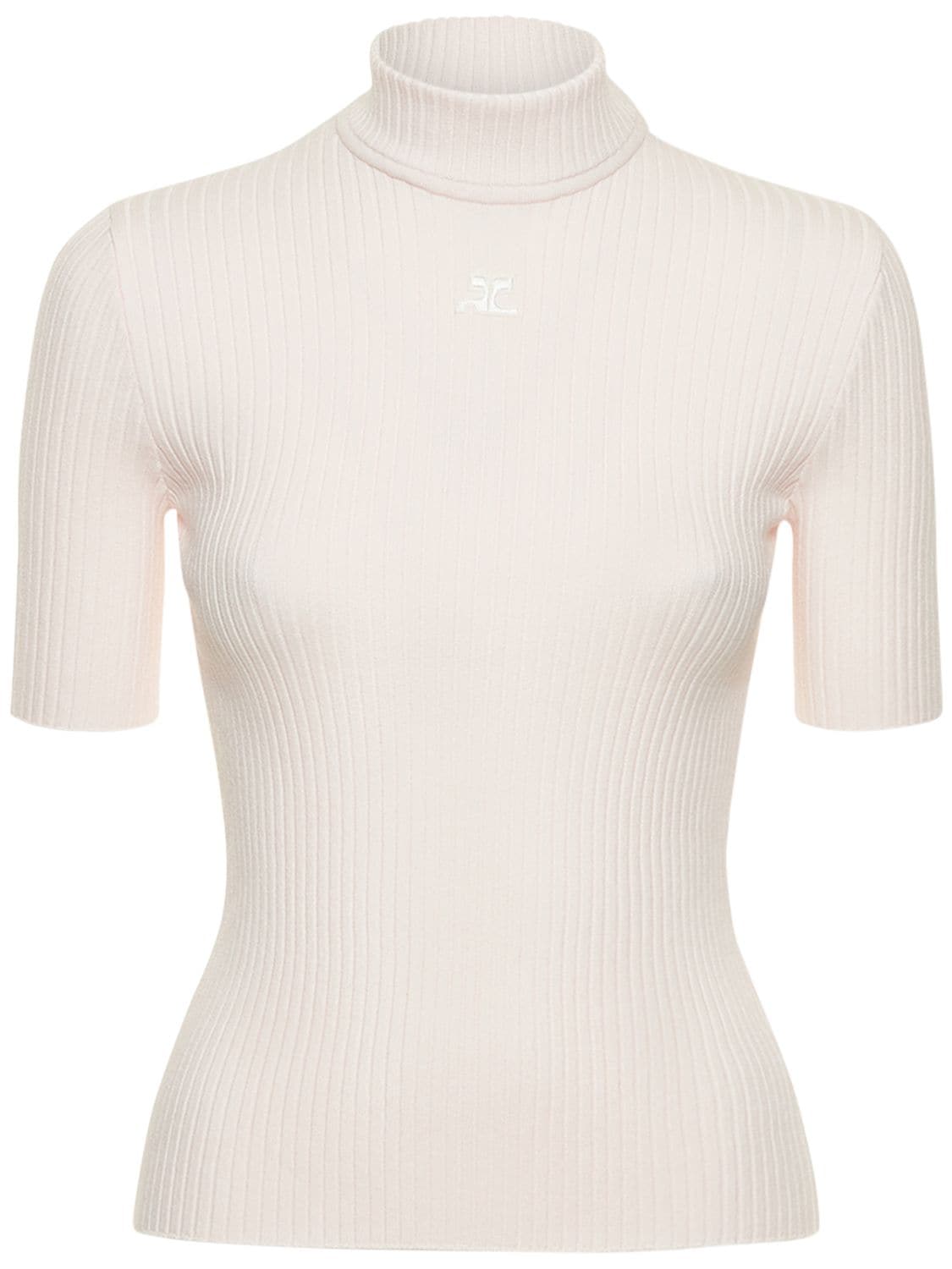 Courrèges Knit Top In Pink