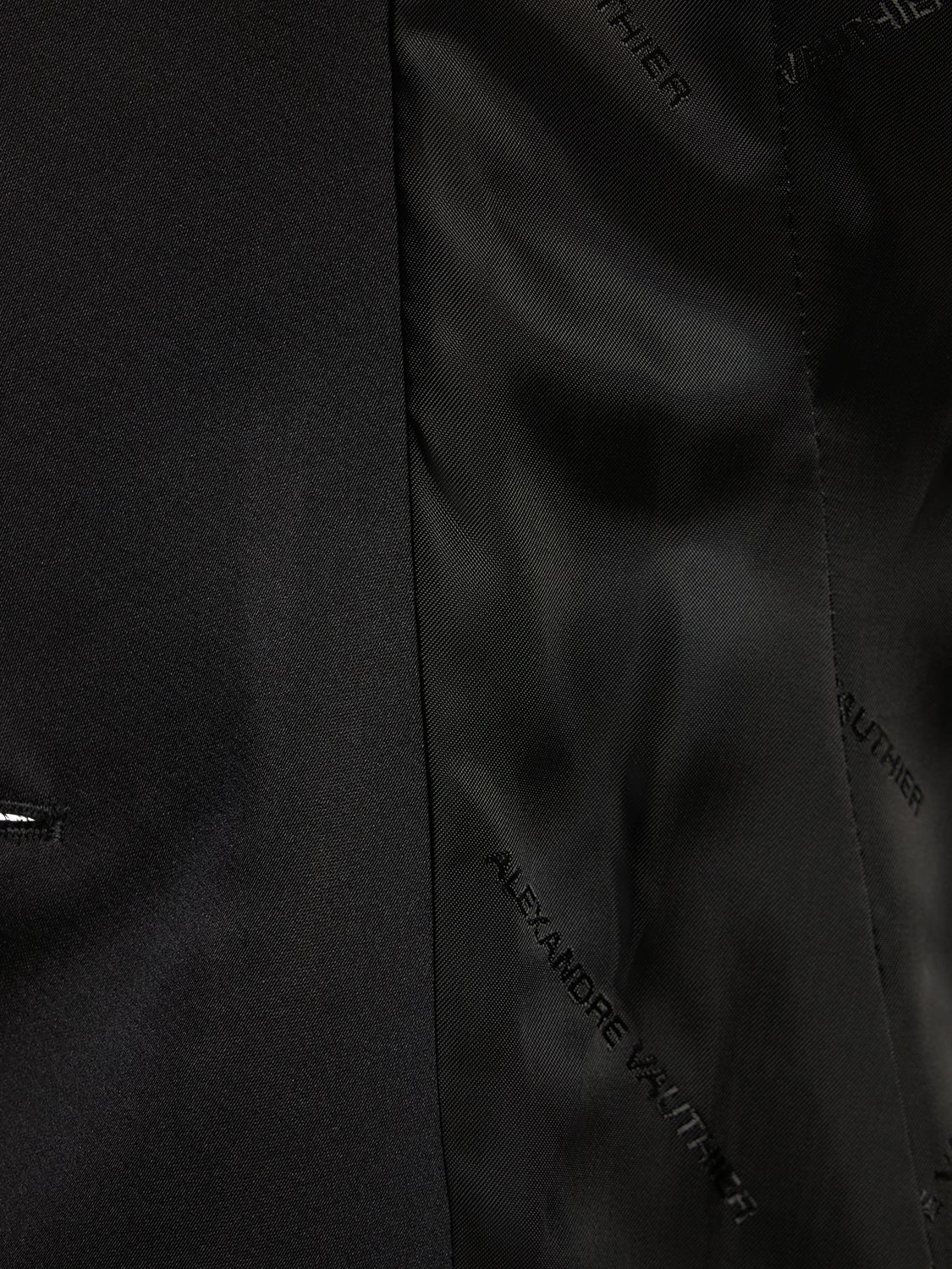 ALEXANDRE VAUTHIER COUTURE GRAIN DE POUDRE TUXEDO JACKET 
