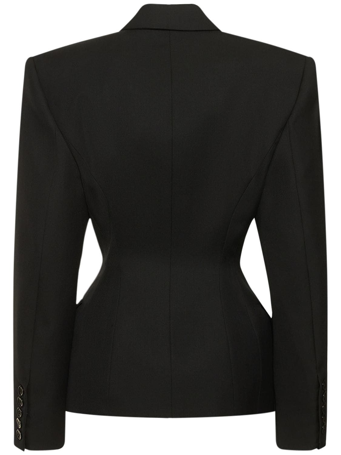 ALEXANDRE VAUTHIER COUTURE GRAIN DE POUDRE TUXEDO JACKET 