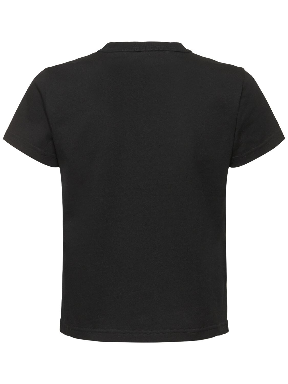 Shop Alexander Wang Essential Shrunk Cotton Jersey T-shirt In Black