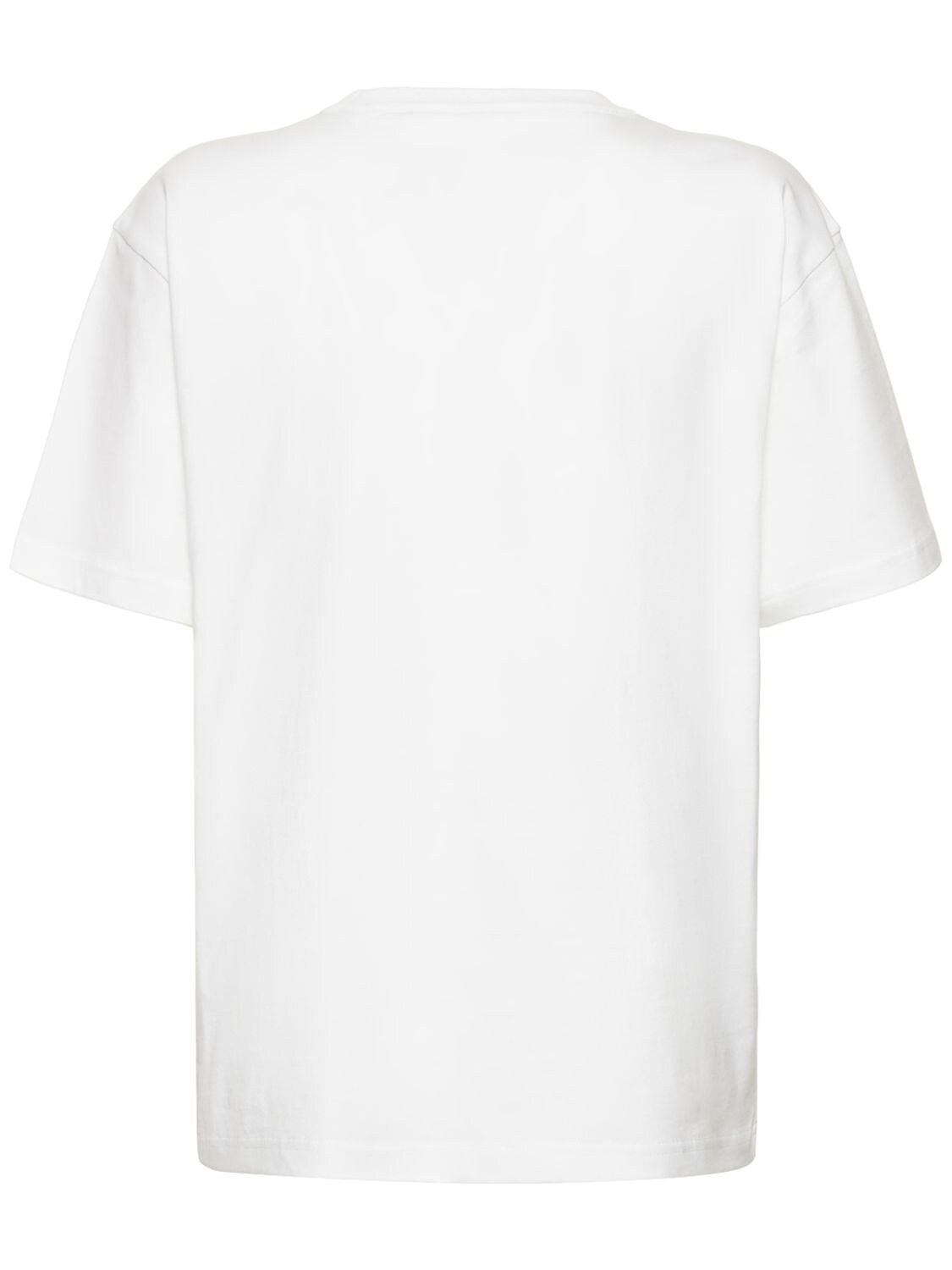 Shop Alexander Wang Essential Short Sleeve Cotton T-shirt In White