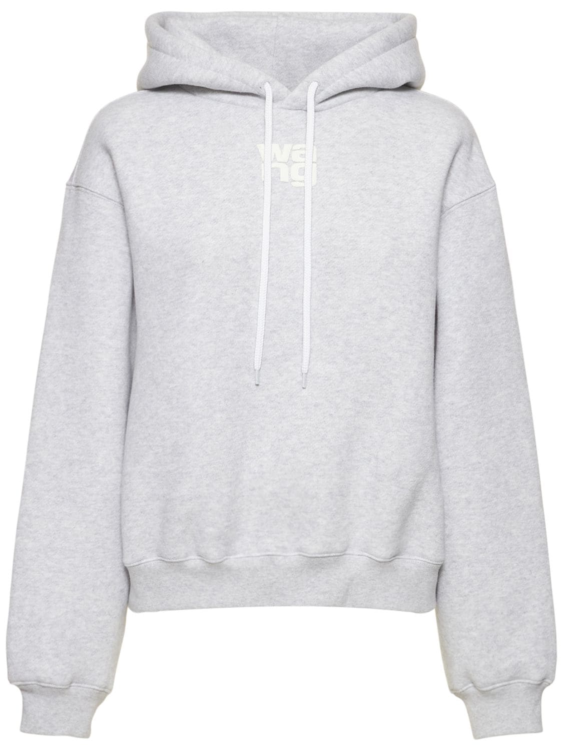 Image of Essential Terry Cotton Hoodie W/ Logo