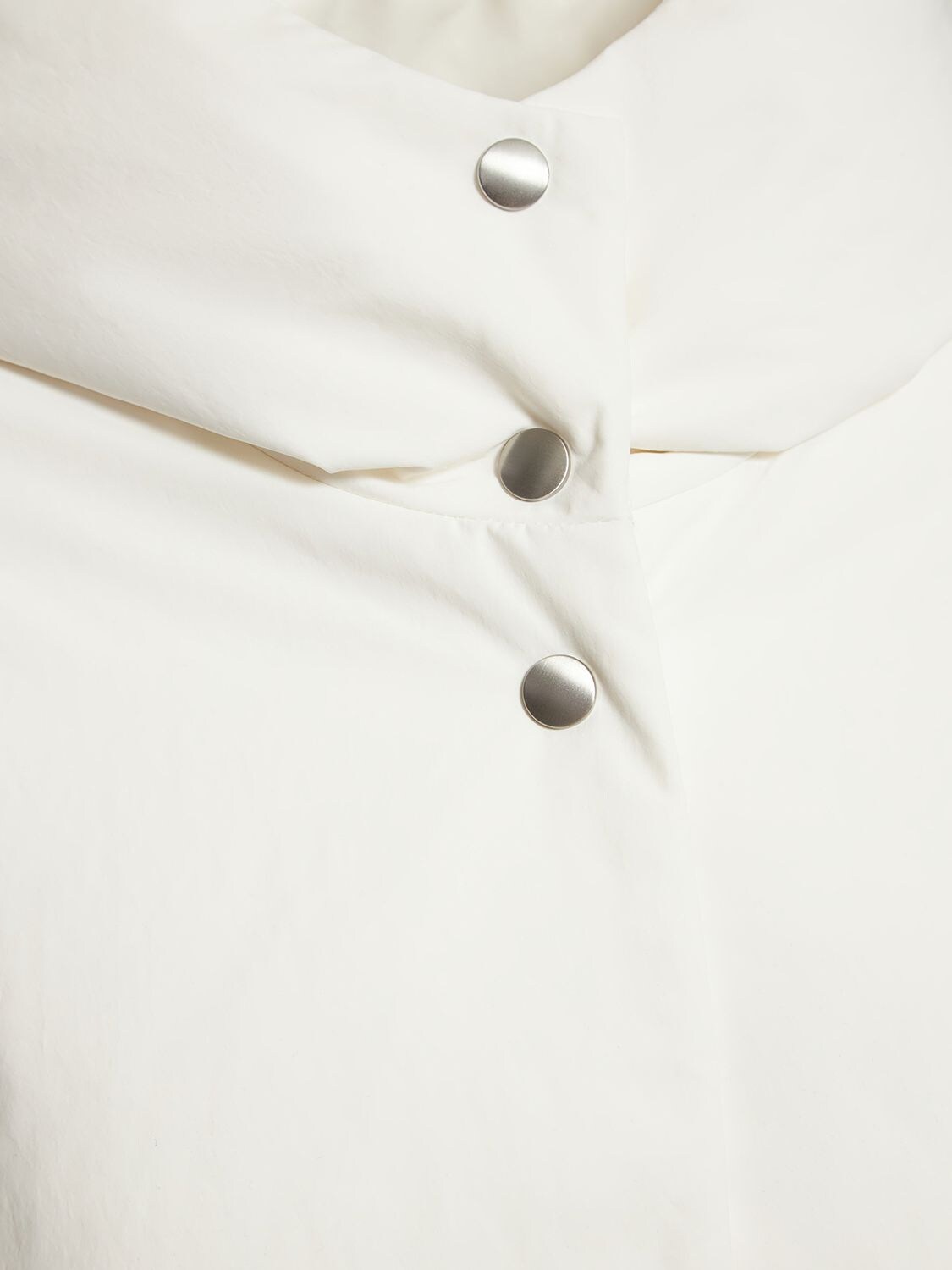 Shop Jil Sander Tech Hooded Down Jacket In White