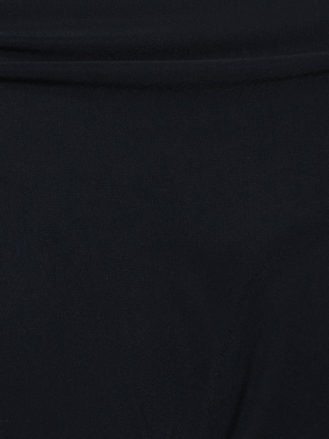 Shop Jil Sander Jersey Logo Twisted Triangle Bikini Set In Black