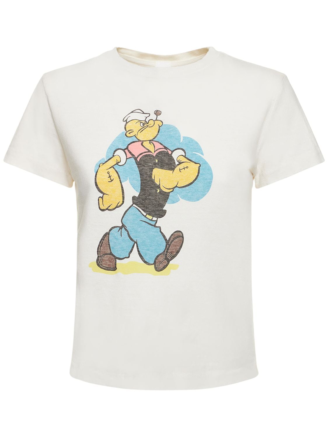 RE/DONE CLASSIC POPEYE COTTON JERSEY T-SHIRT
