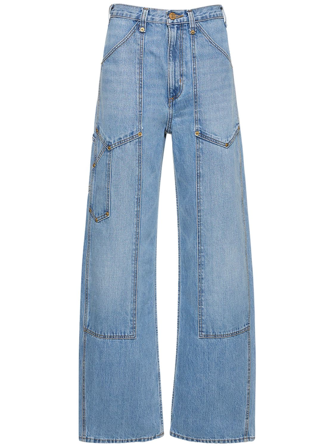 RE/DONE SUPER HIGH WORKWEAR COTTON JEANS