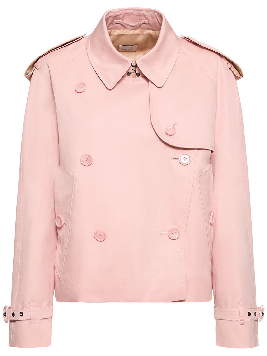 BURBERRY GABARDINE DOUBLE BREASTED SHORT JACKET