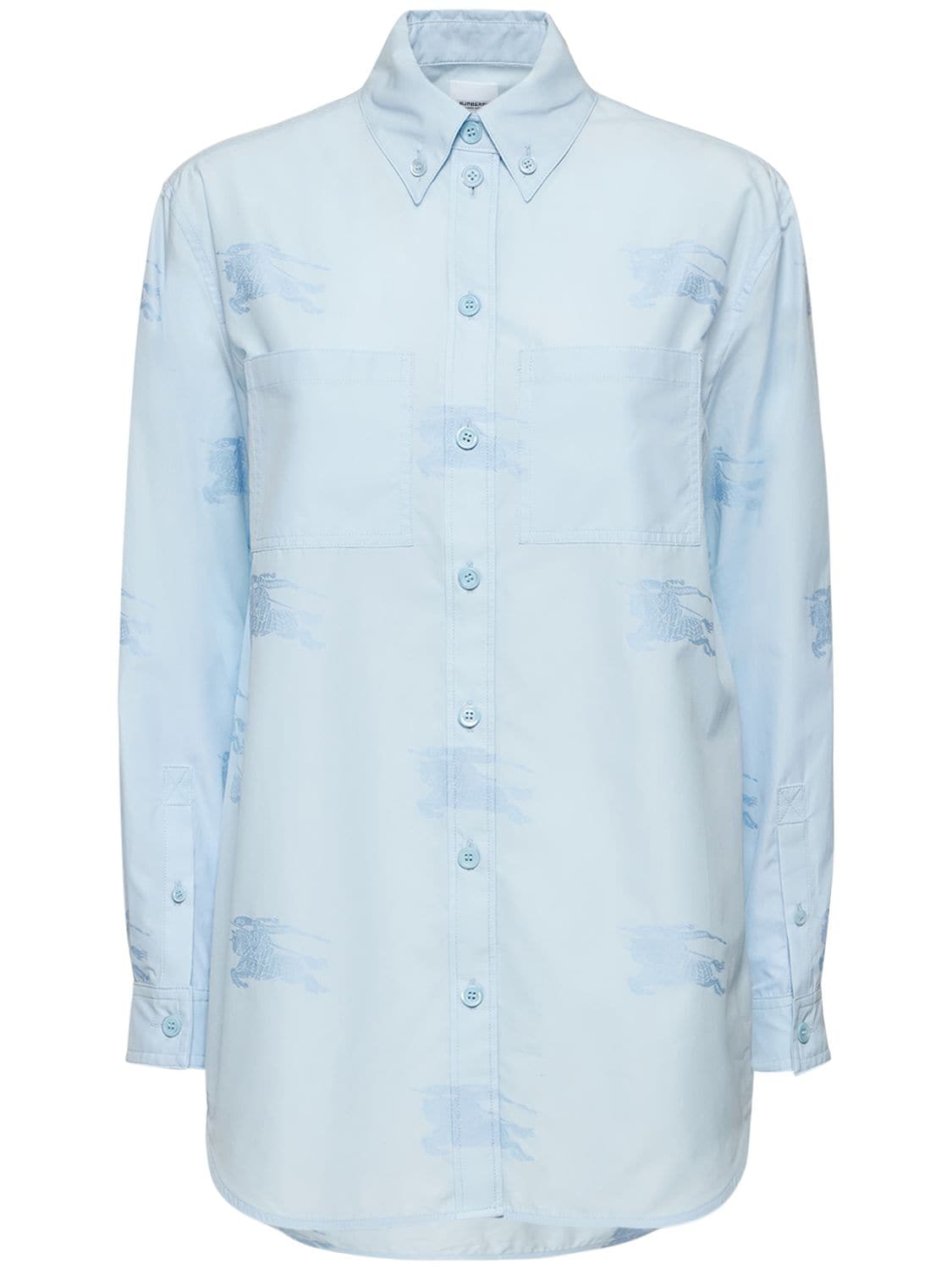 Ivanna Jacquard Logo Cotton Shirt
