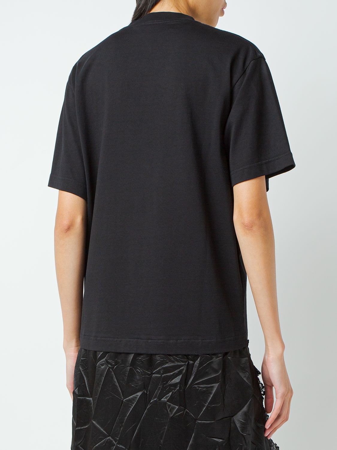 Shop Balenciaga Vintage Jersey Mini T-shirt Slip Dress In Black