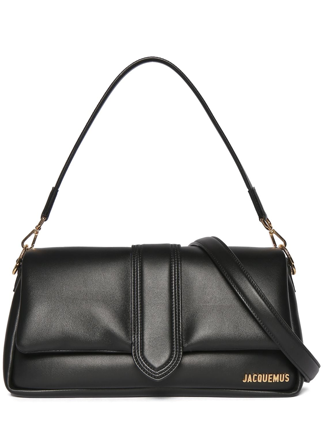 Jacquemus Le Bambimou Soft Padded Leather Bag In Black
