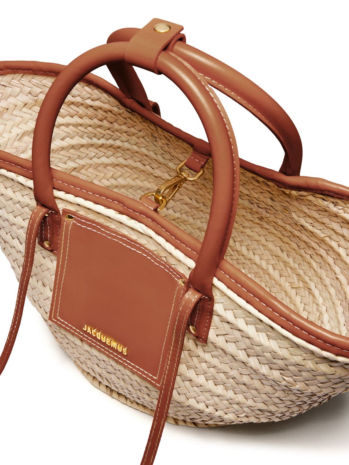 Jacquemus Le Panier Soli Tote Bag In Light Brown ModeSens