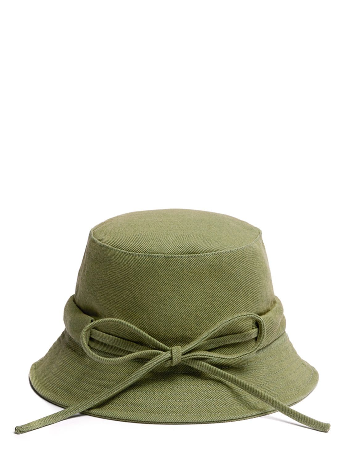 Shop Jacquemus Le Bob Gadjo Bucket Hat In Khaki
