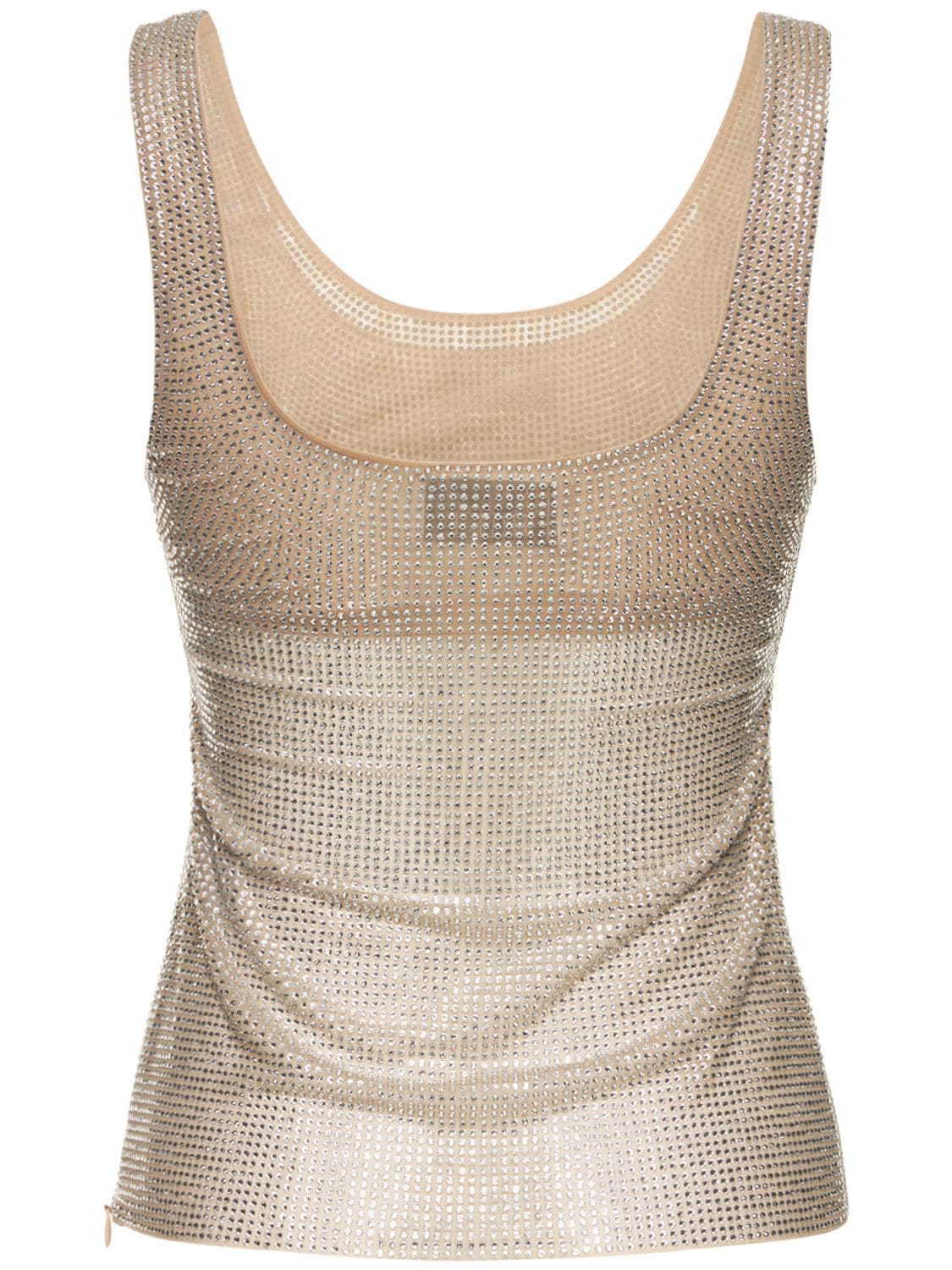 Giuseppe Di Morabito Embellished Tank Top In Silver