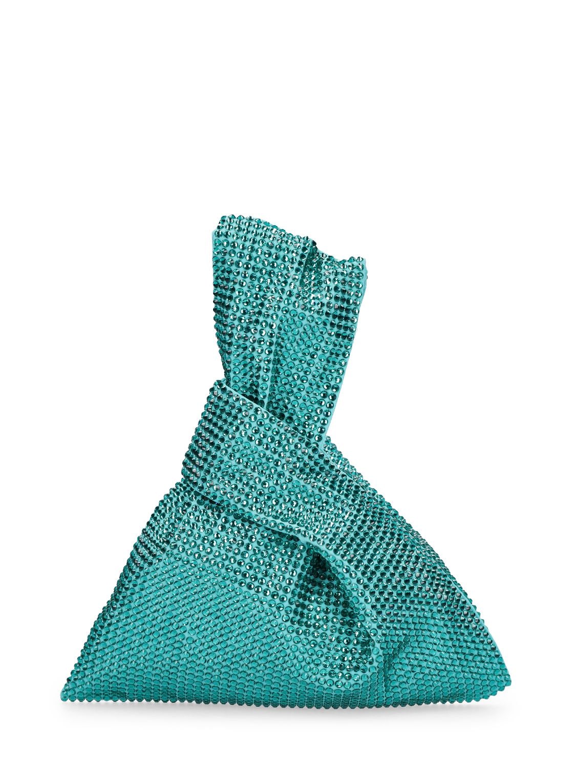 Giuseppe Di Morabito Embellished Cady Envers Satin Bag In Light Blue