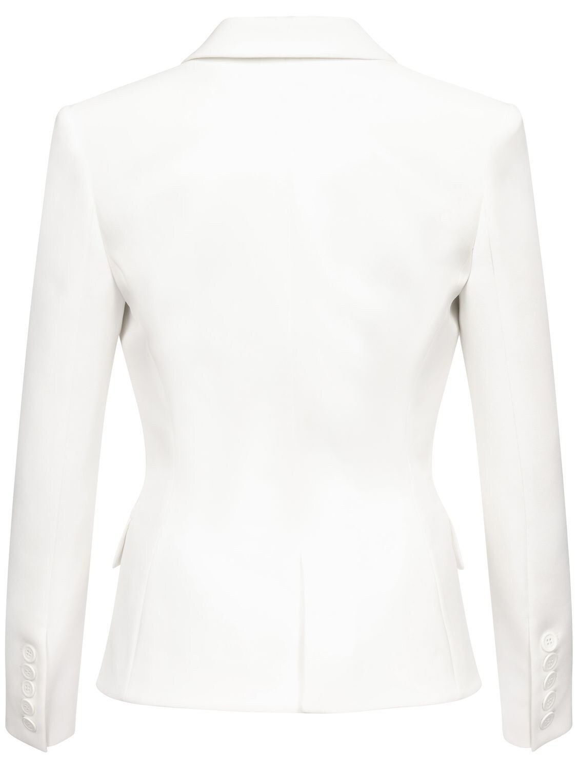 Shop Alexandre Vauthier Crepe De Chine Tuxedo Jacket In Off-white