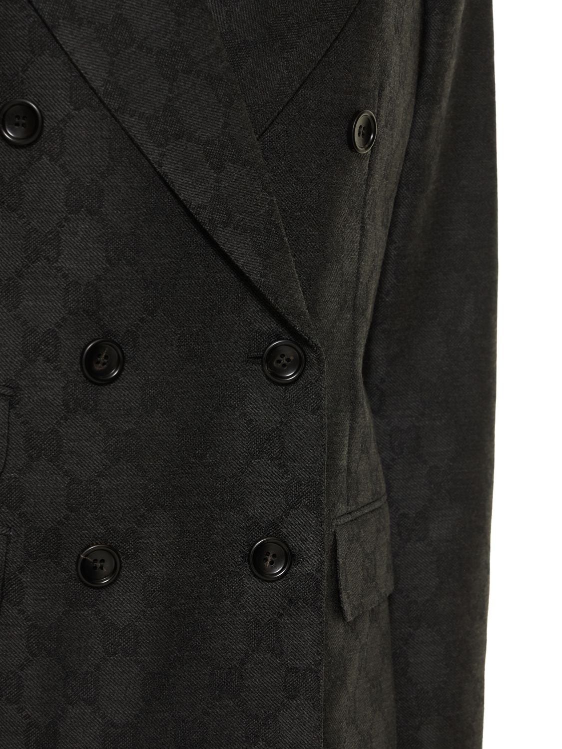 Gucci Gg Wool Jacquard Jacket In Default Title | ModeSens